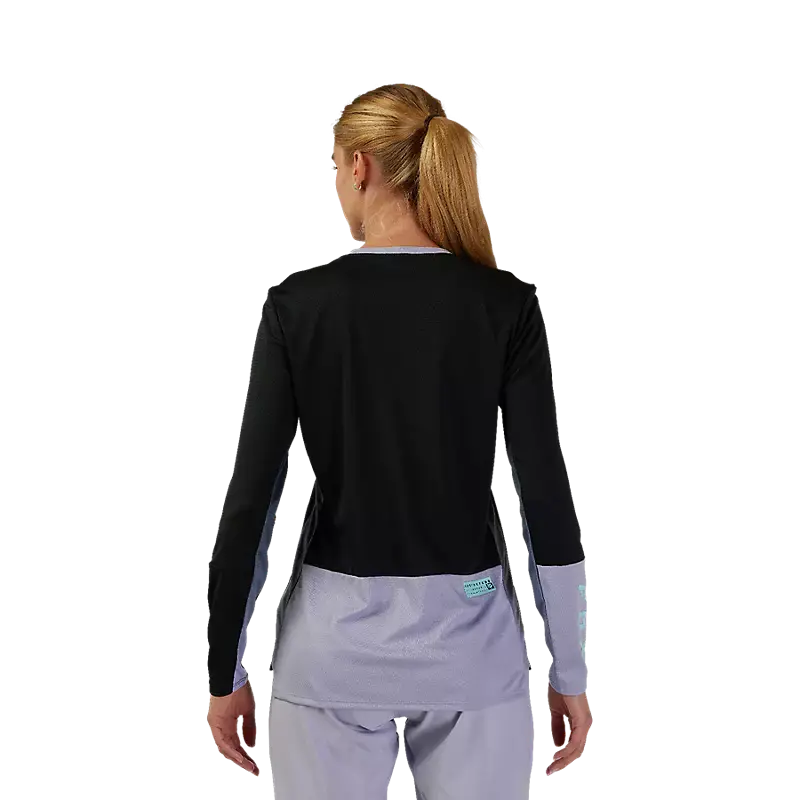 Fox Racing Defend Race Long Sleeve Mtb Jersey - Womens - Black 3