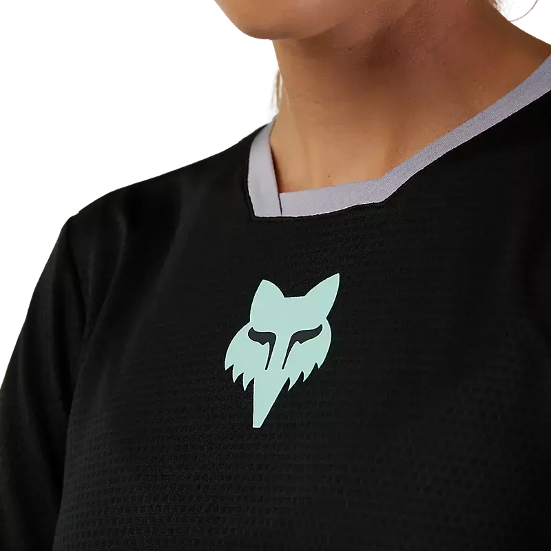 Fox Racing Defend Race Long Sleeve Mtb Jersey - Womens - Black 5