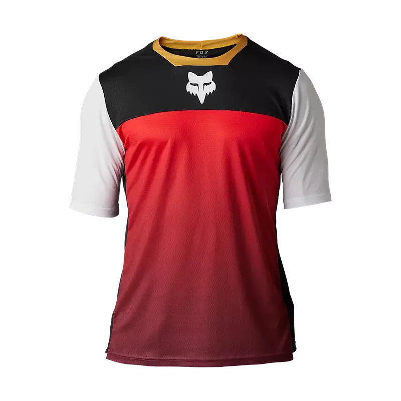 Fox Racing Defend Short Sleeve Mtb Jersey - Aurora - Black-White 1