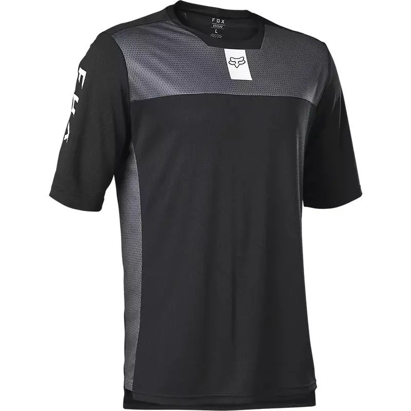 Fox Racing Defend Short Sleeve Mtb Jersey - Black-Gray - Prior Season 1