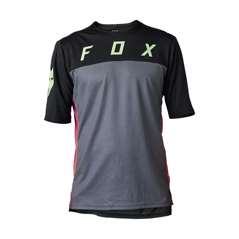 Fox Racing Defend Short Sleeve Mtb Jersey - Cekt - Black 1