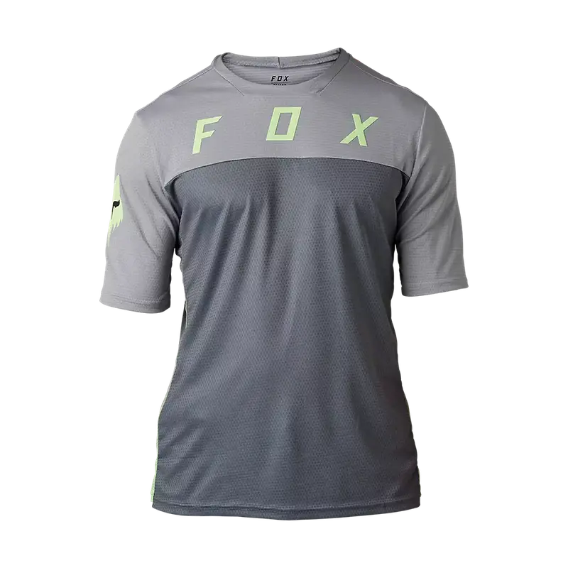 Fox Racing Defend Short Sleeve Mtb Jersey - Cekt - Black-Gray 1
