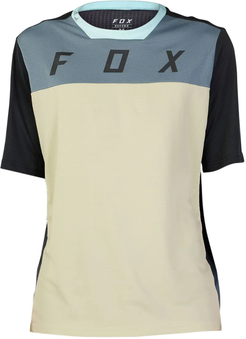 Fox Racing Defend Short Sleeve Mtb Jersey - Cekt - Oat - 2023 1