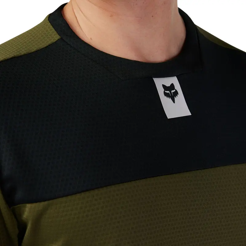 Fox Racing Defend Short Sleeve Mtb Jersey - Olive Green - 2023 5