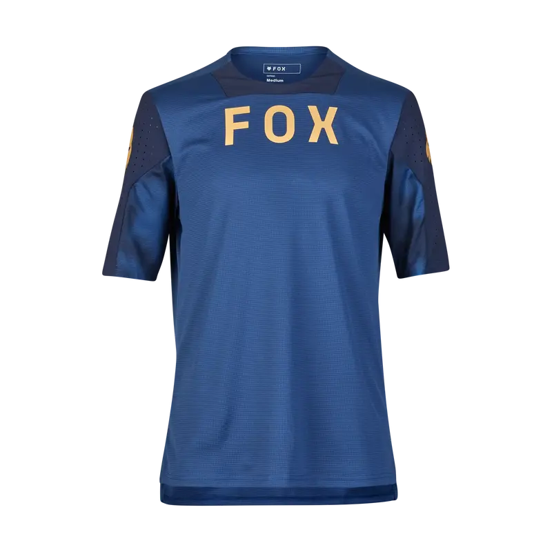 Fox Racing Defend Short Sleeve Mtb Jersey - Taunt - Indigo 1