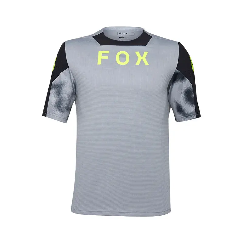 Fox Racing Defend Short Sleeve Mtb Jersey - Taunt - Steel Gray 1