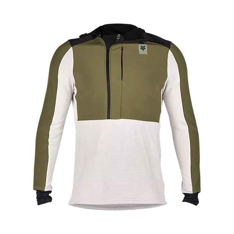 Fox Racing Defend Thermal Hoodie - Olive Green 1