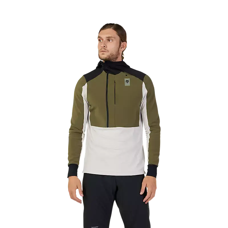 Fox Racing Defend Thermal Hoodie - Olive Green 2