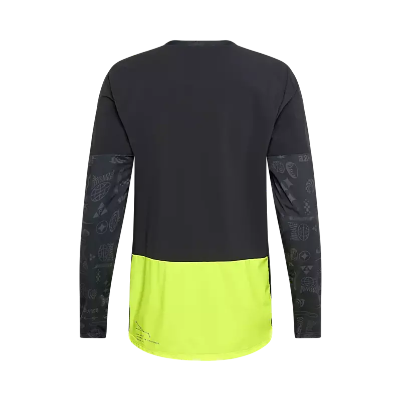 Fox Racing Defend Thermal Long Sleeve Mtb Jersey - Lunar - Black 2