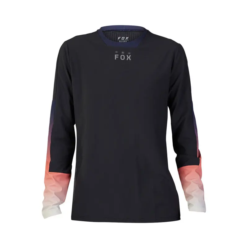 Fox Racing Defend Thermal Long Sleeve Mtb Jersey - Lunar - Black - 2023 1