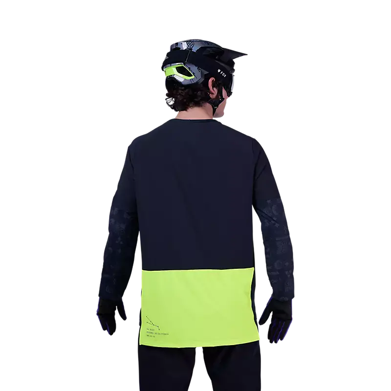 Fox Racing Defend Thermal Long Sleeve Mtb Jersey - Lunar - Black 4