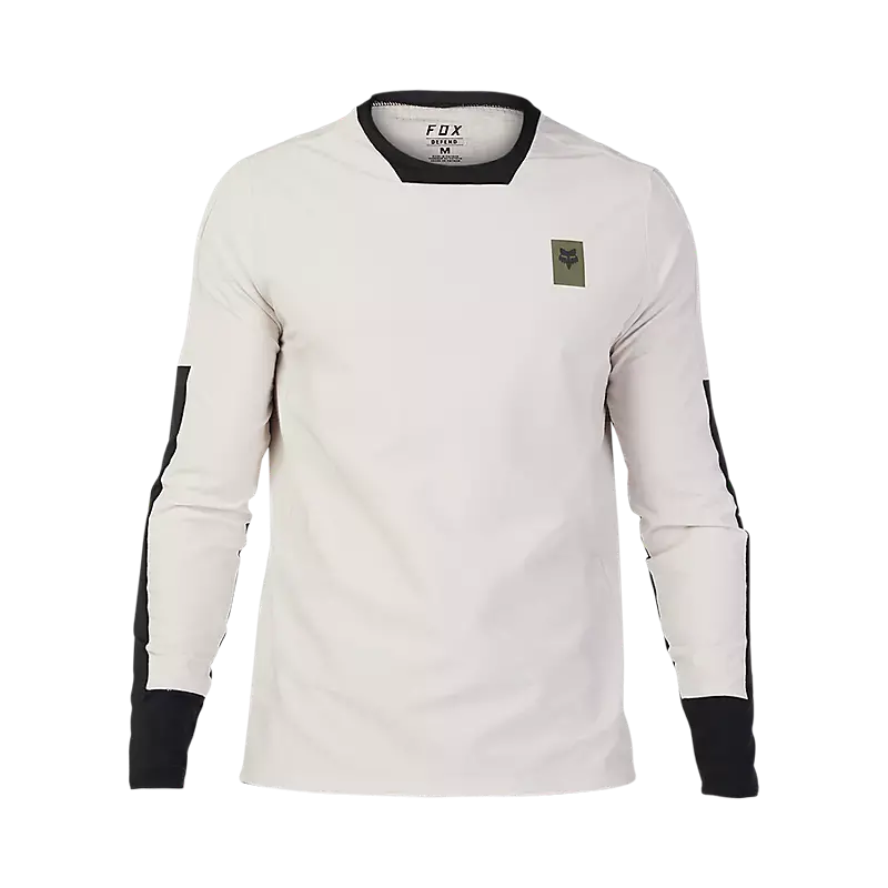 Fox Racing Defend Thermal Long Sleeve Mtb Jersey - Vintage White - 2023 1