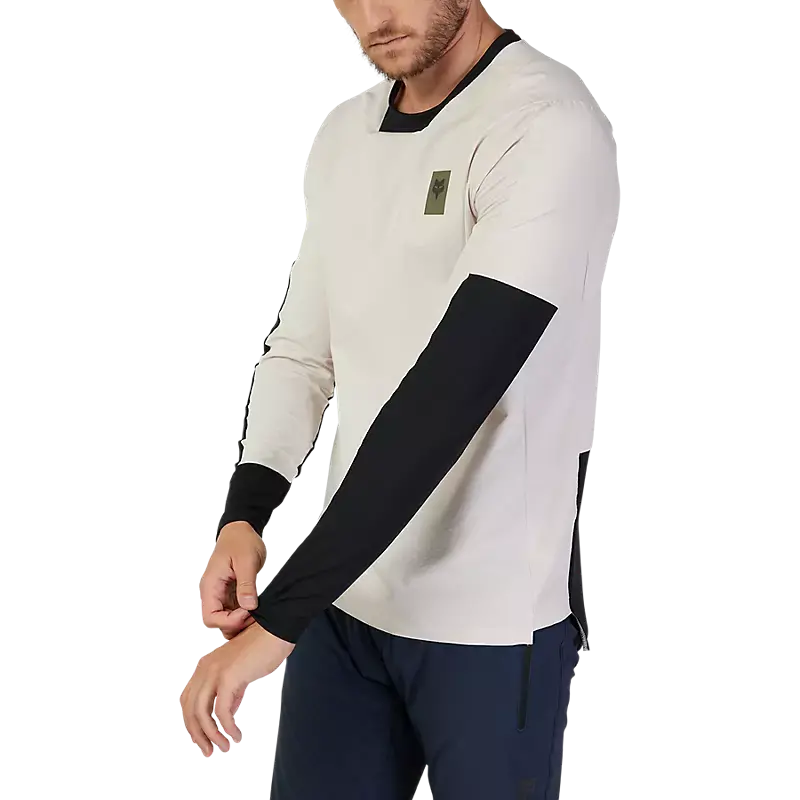 Fox Racing Defend Thermal Long Sleeve Mtb Jersey - Vintage White - 2023 4