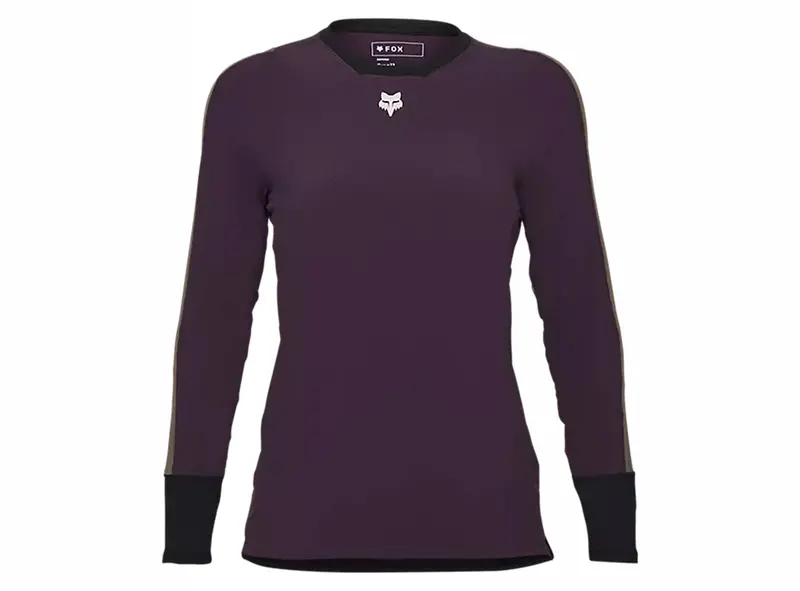 Fox Racing Defend Thermal Long Sleeve Mtb Jersey - Womens - Dark Purple 1