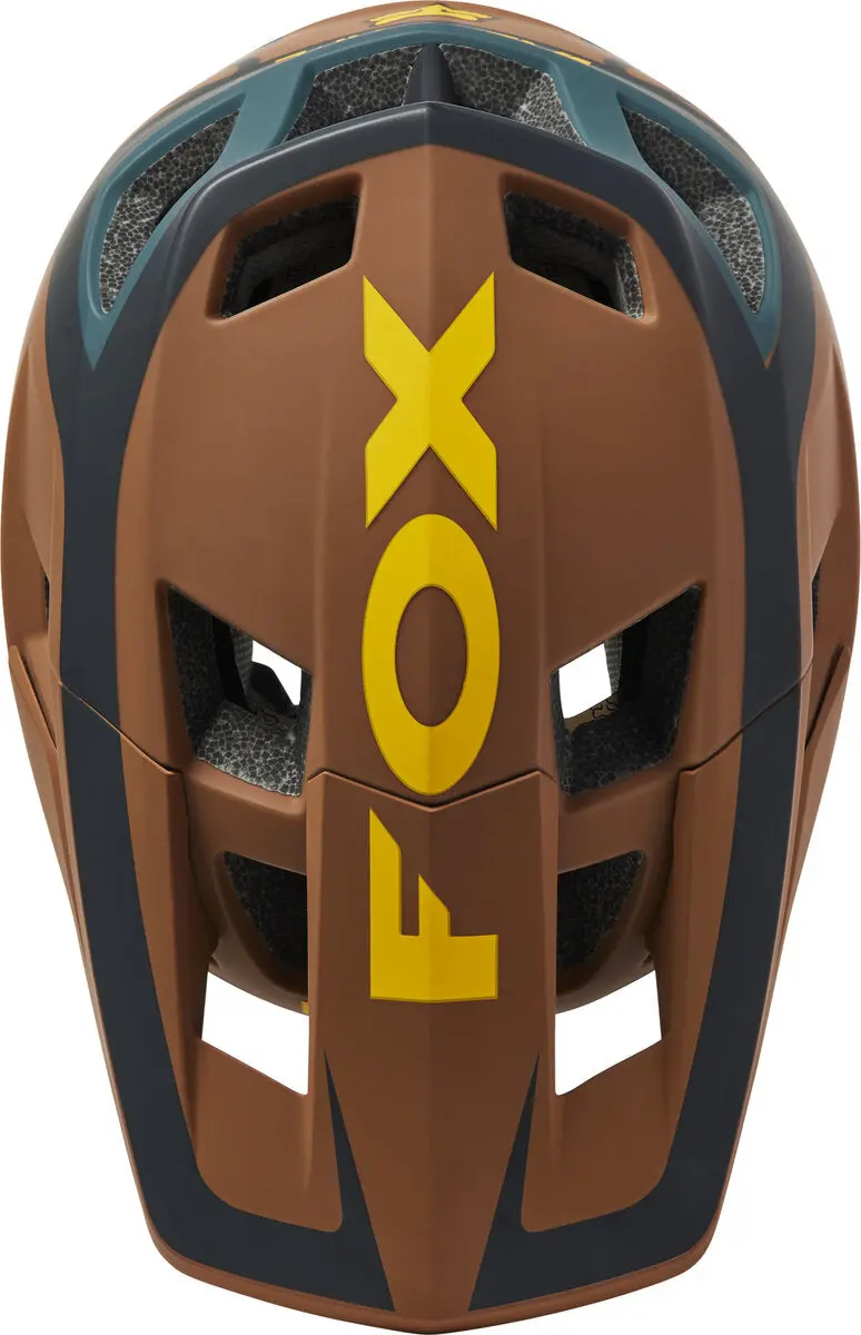 Fox Racing Dropframe Pro Divide Mtb Helmet - Nutmeg - 2022 4