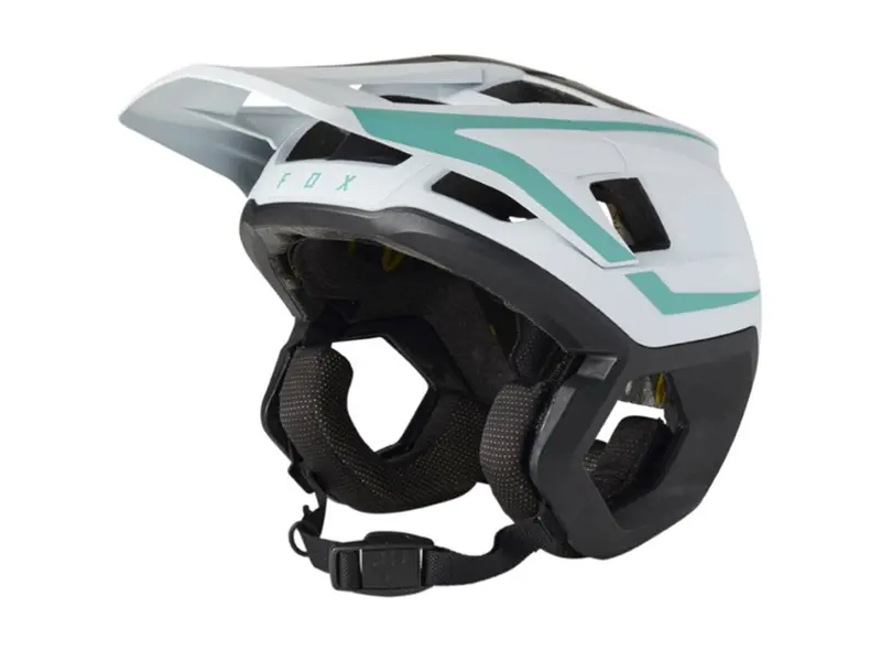 Fox Racing Dropframe Pro Mtb Helmet - Graphic 2 - Teal - 2021 1