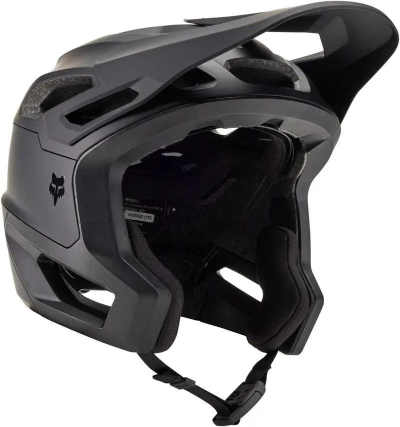 Fox Racing Dropframe Pro Mtb Helmet - Matt Black 1