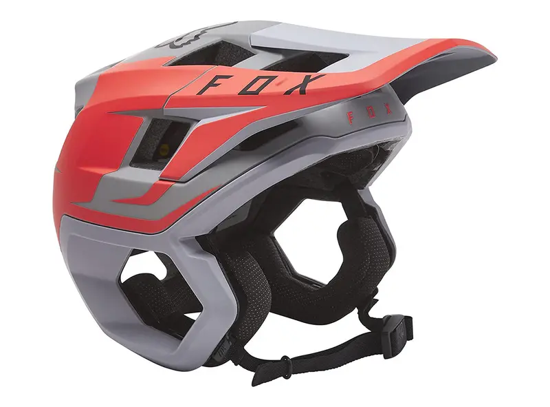 Fox Racing Dropframe Pro Mtb Helmet - Sideswipe - Light Gray - 2021 1