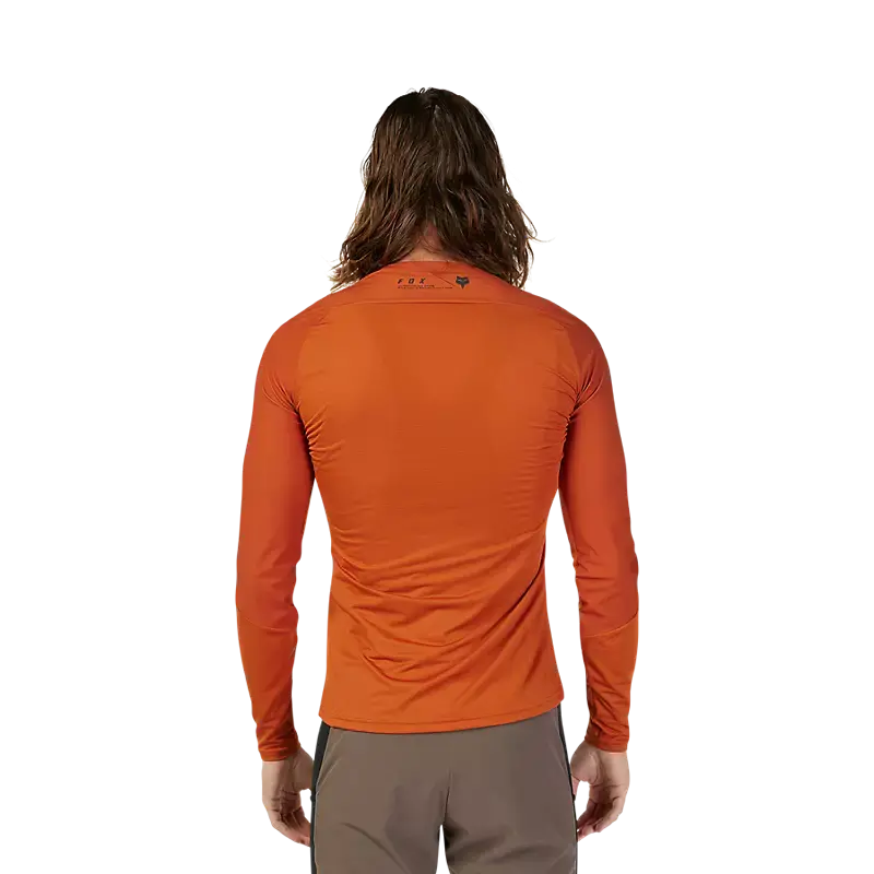Fox Racing Flexair Ascent Long Sleeve Mtb Jersey - Burnt Orange 3