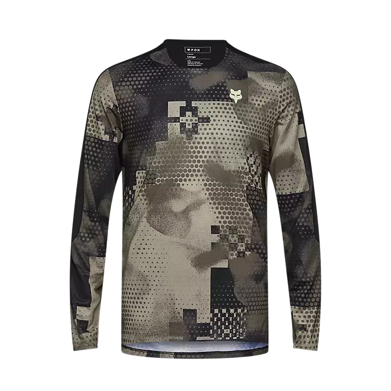Fox Racing Flexair Ascent Long Sleeve Mtb Jersey - Pulse - Sand 1
