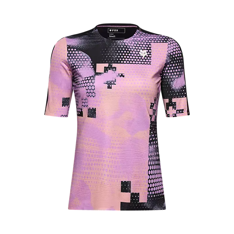 Fox Racing Flexair Ascent Short Sleeve Mtb Jersey - Pulse - Womens - Desert Rose 1