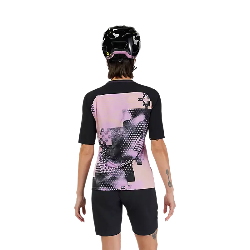 Fox Racing Flexair Ascent Short Sleeve Mtb Jersey - Pulse - Womens - Desert Rose 4