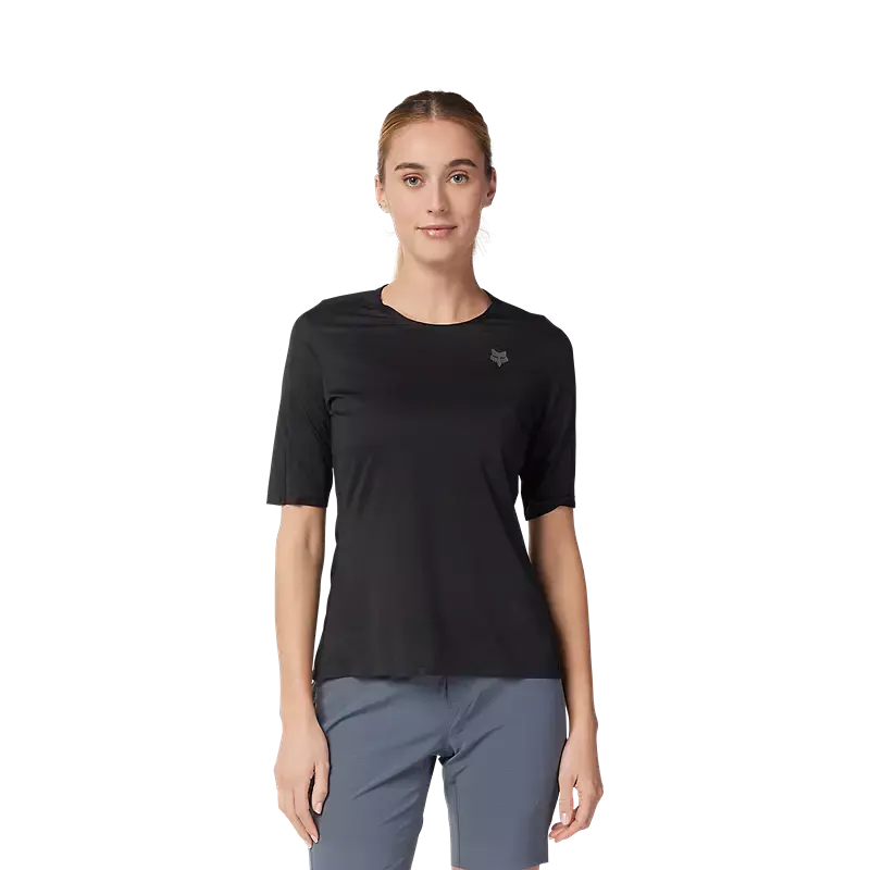 Fox Racing Flexair Ascent Short Sleeve Mtb Jersey - Womens - Black 3