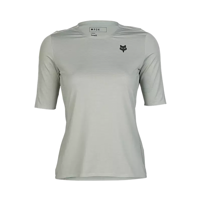 Fox Racing Flexair Ascent Short Sleeve Mtb Jersey - Womens - Gray Vintage 1