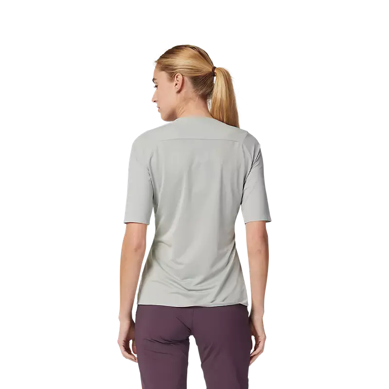 Fox Racing Flexair Ascent Short Sleeve Mtb Jersey - Womens - Gray Vintage 4