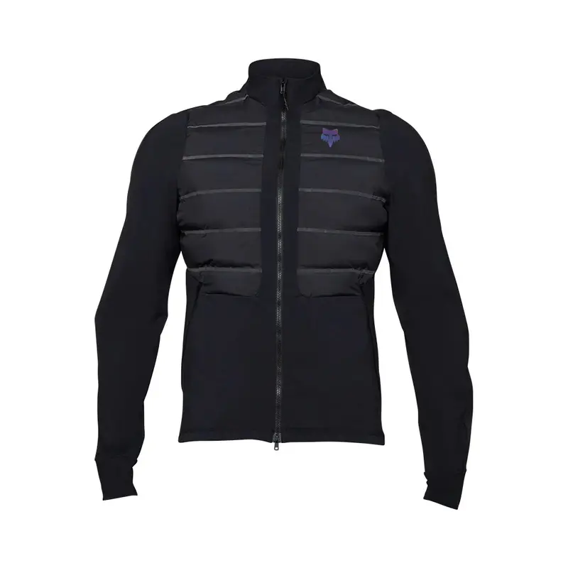 Fox Racing Flexair Fire Hybrid Cycling Jacket - Lunar - Black 1