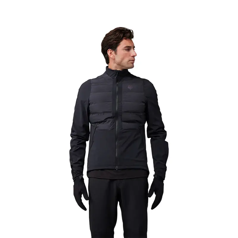 Fox Racing Flexair Fire Hybrid Cycling Jacket - Lunar - Black 3