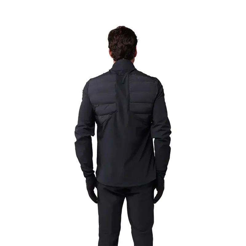 Fox Racing Flexair Fire Hybrid Cycling Jacket - Lunar - Black 4