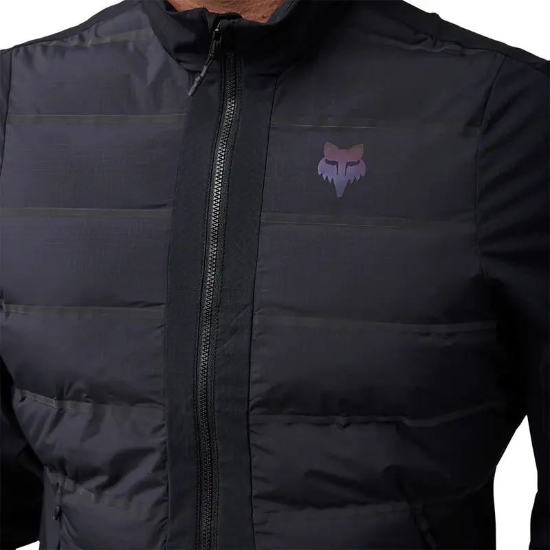 Fox Racing Flexair Fire Hybrid Cycling Jacket - Lunar - Black 5