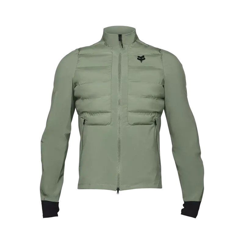 Fox Racing Flexair Fire Hybrid Cycling Jacket - Moss 1