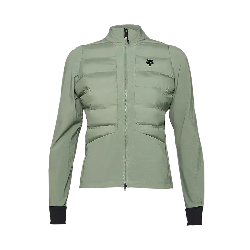 Fox Racing Flexair Fire Hybrid Cycling Jacket - Womens - Moss 1