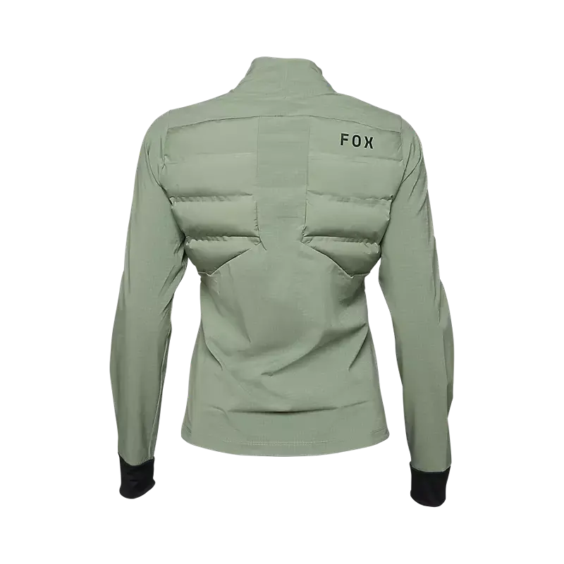 Fox Racing Flexair Fire Hybrid Cycling Jacket - Womens - Moss 2