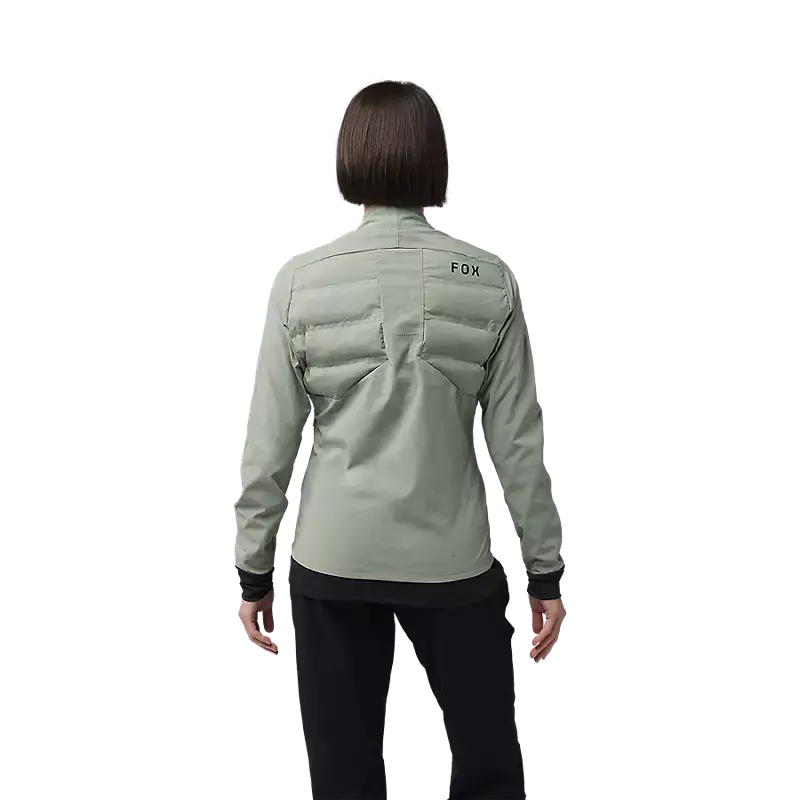 Fox Racing Flexair Fire Hybrid Cycling Jacket - Womens - Moss 4