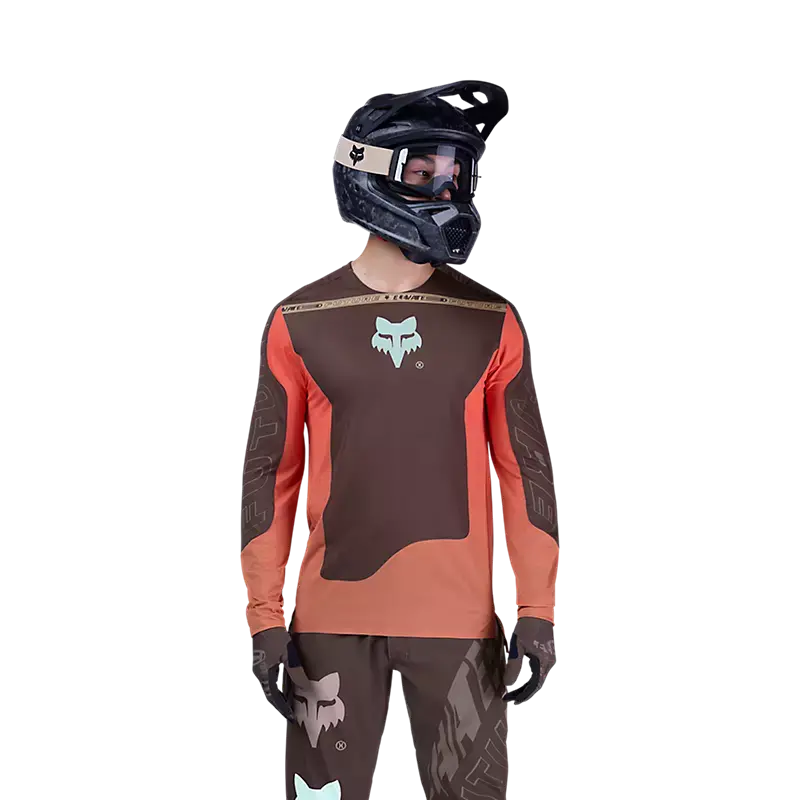 Fox Racing Flexair Long Sleeve Mtb Jersey - Elevated - Cocoa 3