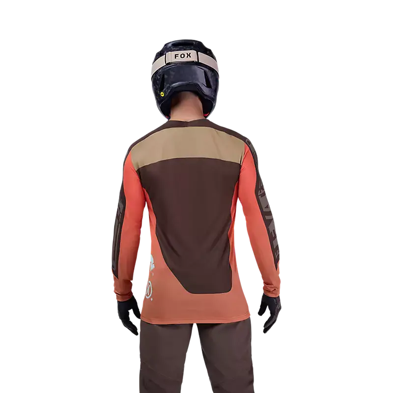 Fox Racing Flexair Long Sleeve Mtb Jersey - Elevated - Cocoa 4