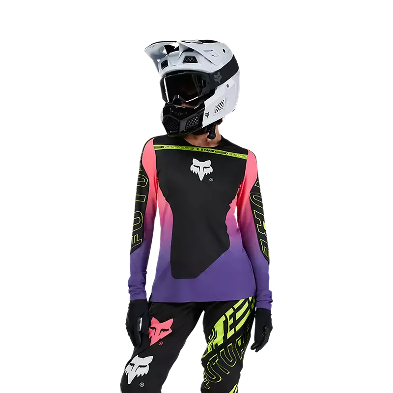 Fox Racing Flexair Long Sleeve Mtb Jersey - Elevated - Womens - Black 3