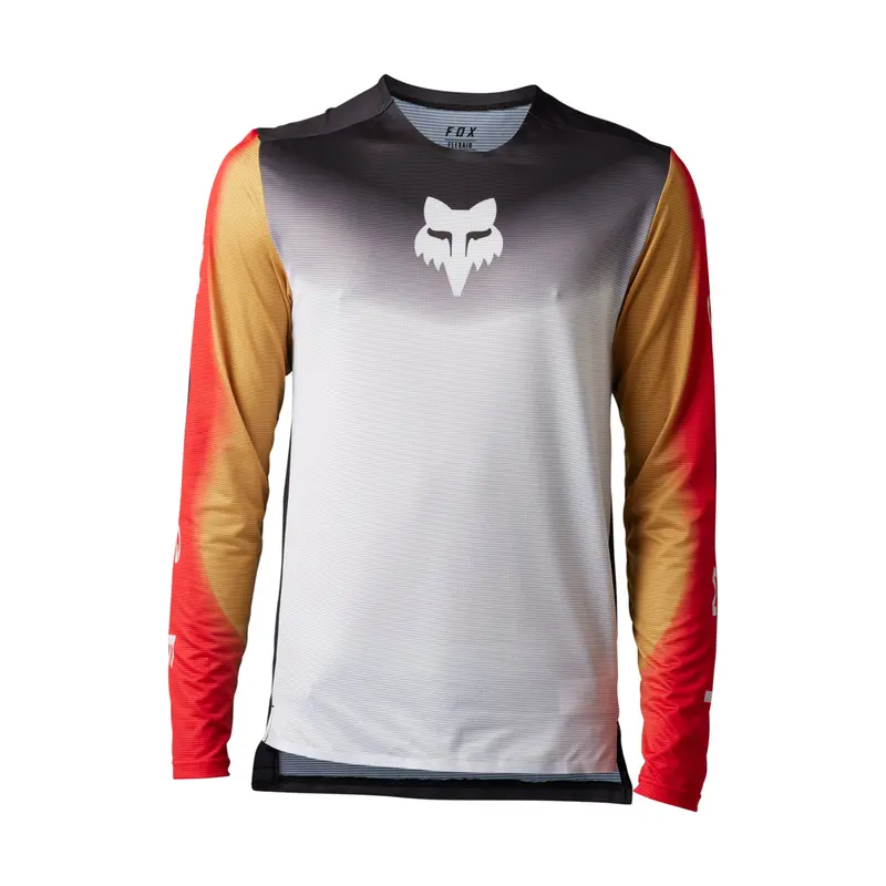 Fox Racing Flexair Long Sleeve Mtb Jersey - Novah - Black-White 1