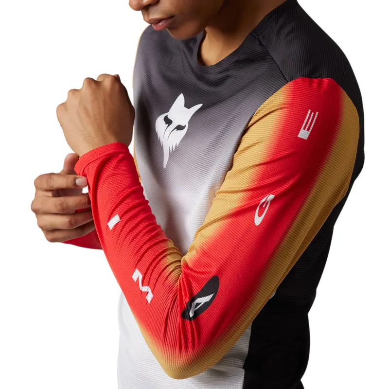 Fox Racing Flexair Long Sleeve Mtb Jersey - Novah - Black-White 2