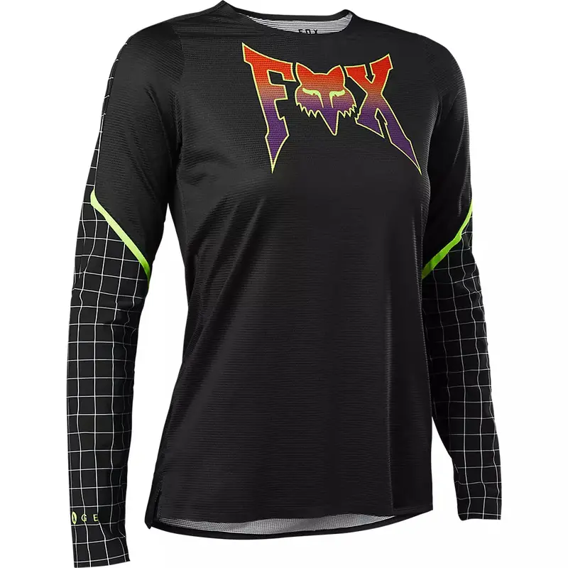 Fox Racing Flexair Long Sleeve Mtb Jersey - Womens - Celz - Black 1