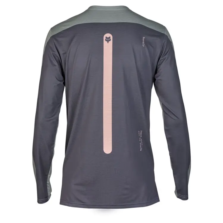 Fox Racing Flexair Long Sleeve Mtb Race Jersey - Aviation - Gray Vintage 2