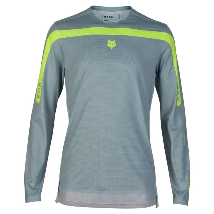 Fox Racing Flexair Long Sleeve Mtb Race Jersey - Aviation - Gunmetal 1