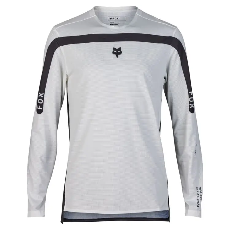 Fox Racing Flexair Long Sleeve Mtb Race Jersey - Aviation - White 1