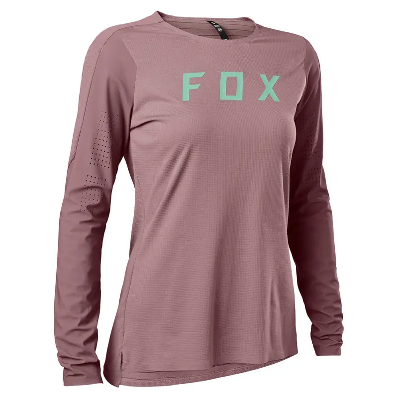 Fox Racing Flexair Pro Long Sleeve Mtb Jersey - Womens - Plum Perfect 1