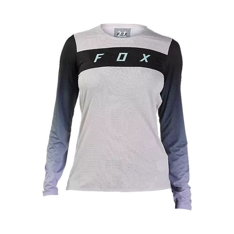 Fox Racing Flexair Race Long Sleeve Mtb Jersey - Womens - Vintage White 1
