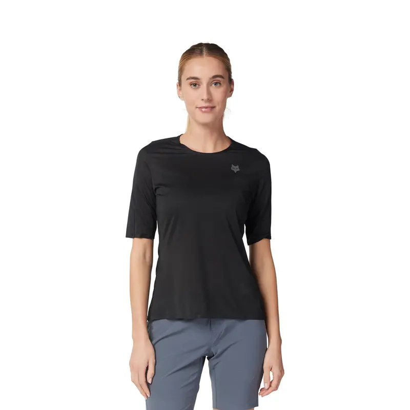Fox Racing Flexair Short Sleeve Mtb Jersey - Ascent - Womens - Black 3