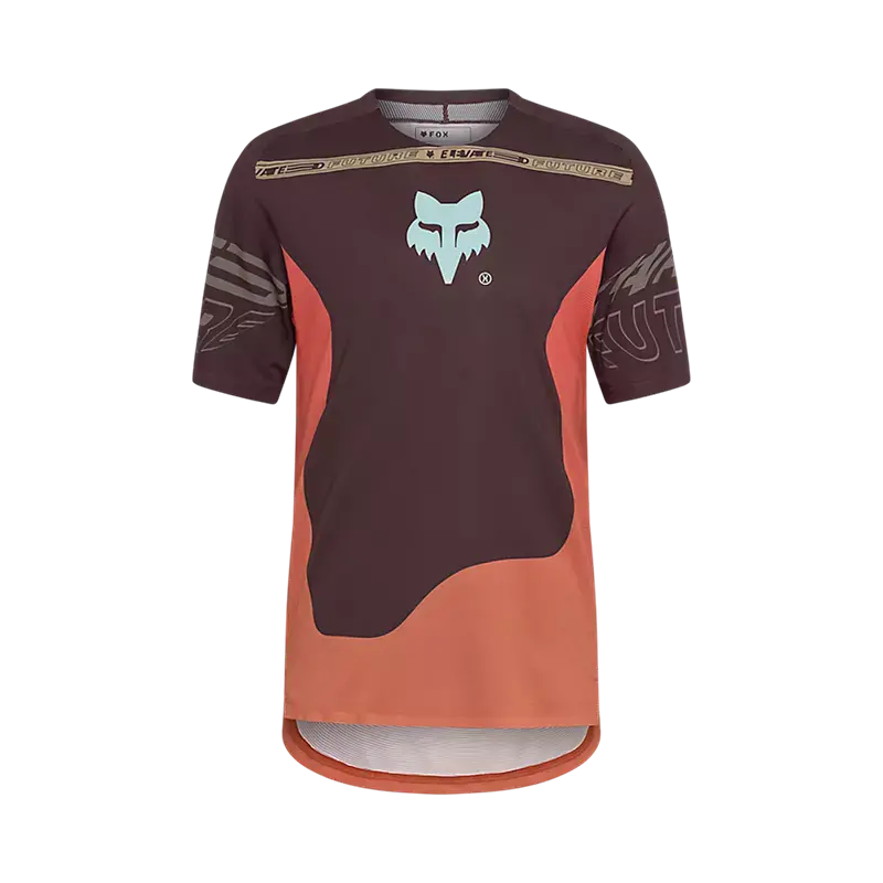 Fox Racing Flexair Short Sleeve Mtb Jersey - Elevated - Cocoa 1